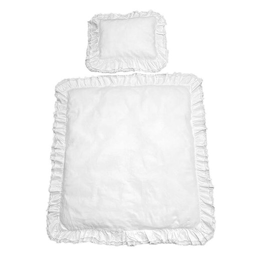 Mini Dreams påslakanset spjälsäng, vintage volang vit