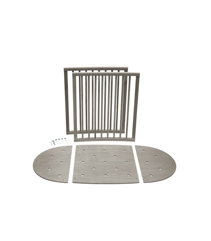 Stokke Sleepi förlängningsset spjälsäng, hazy grey