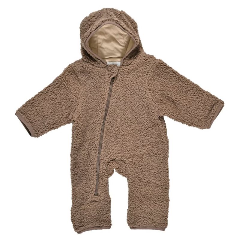Mini Dreams teddyoverall, brun strl 74