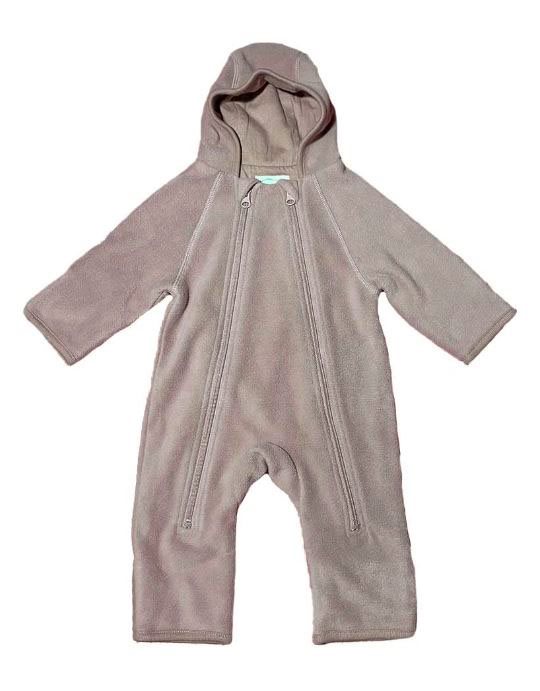 Mini Dreams babyoverall fleece strl 68, brun