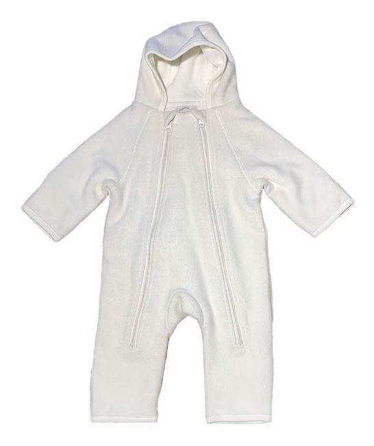 Mini Dreams babyoverall fleece strl 74, off-white