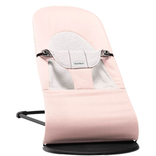 Babybjörn Balance Soft jersey, ljusrosa/grå/svart ram