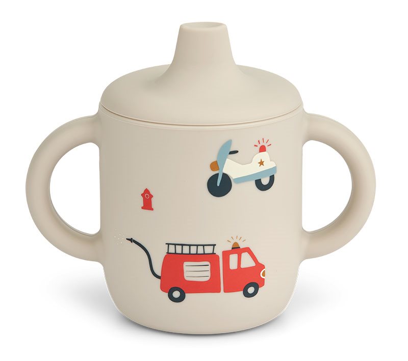 Liewood drickpipsmugg spillfri Neil silikon, emergency vehicle