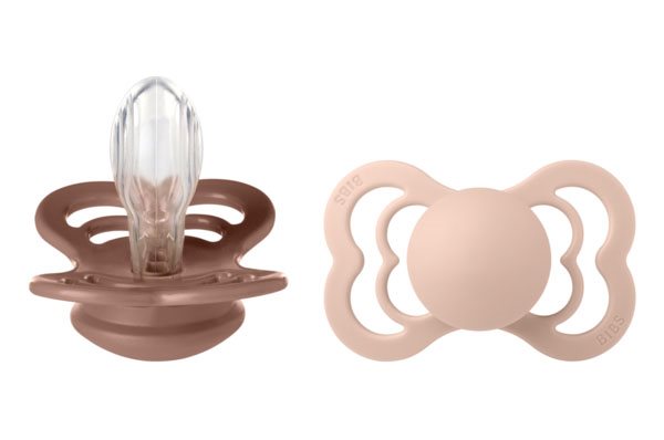 BIBS napp Supreme silikon 2-pack 6+ mån woodchuck/blush