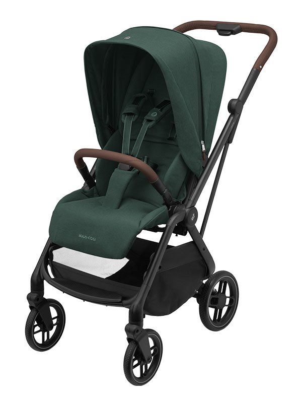 Maxi-Cosi Leona 2 sittvagn, twillic green/brun leath.