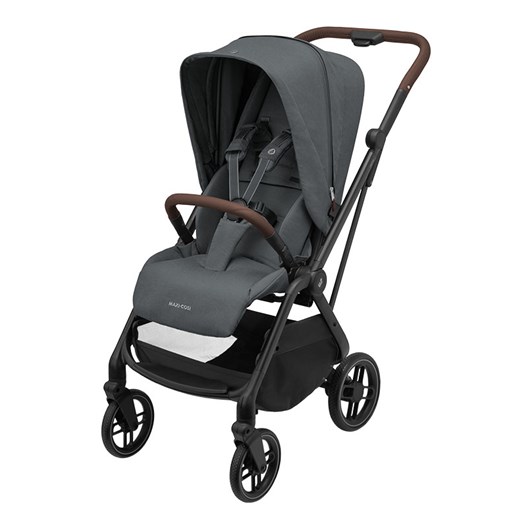 Maxi-Cosi Leona 2 sittvagn, twillic graphite/brun leath.