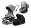 Thule Sleek duovagn + Maple babyskydd + adapter