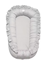 Mini Dreams babynest Cozy, ljusgrå med volang