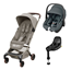 Maxi-Cosi Fame Cabin sulky + Maxi-Cosi Pebble S babyskydd + bas