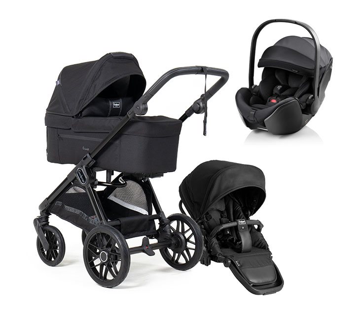 Emmaljunga Sento Pro duovagn Ergo+ 2026 + Baby-Safe pro babyskydd