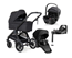 Emmaljunga Sento Pro duovagn Ergo+ 2027 + Baby-Safe pro babyskydd + bas