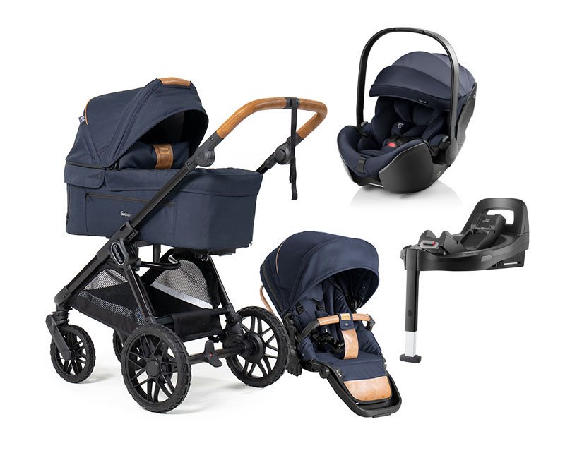 Emmaljunga Sento Pro duovagn Ergo+ 2026 + Baby-Safe pro babyskydd + bas