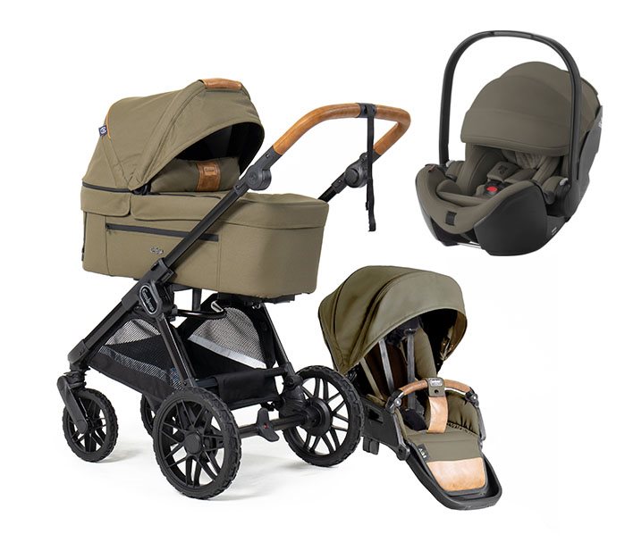 Emmaljunga Sento Pro duovagn Flat+ 2026 + Baby-Safe Pro babyskydd