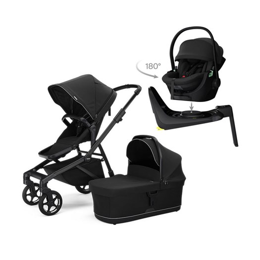 Thule Sleek 2 duovagn + Thule Maple babyskydd + bas