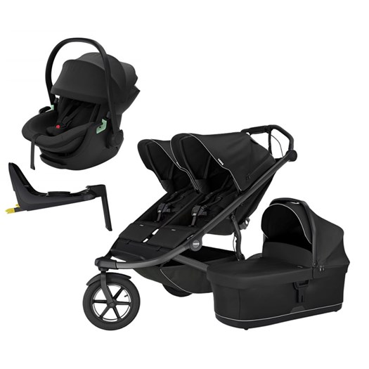 Thule Urban Glide 3 double duovagn + Maple babyskydd + alfi isofixbas