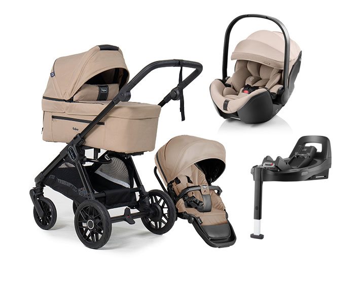 Emmaljunga Sento duovagn Ergo+ 2026 + Baby-Safe Pro babyskydd + bas