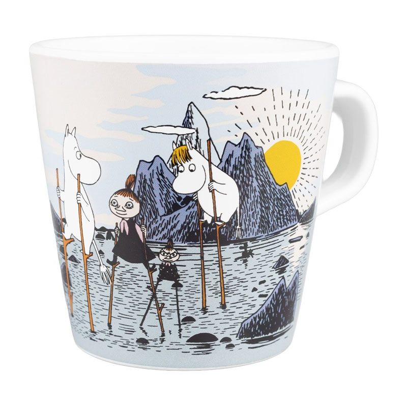 Rätt Start mugg med handtag, Mumin Kobbar & skär