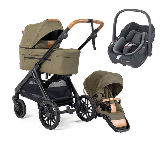 Emmaljunga Sento Max duovagn Ergo+ 2026 + Maxi-Cosi Pebble 360 babyskydd