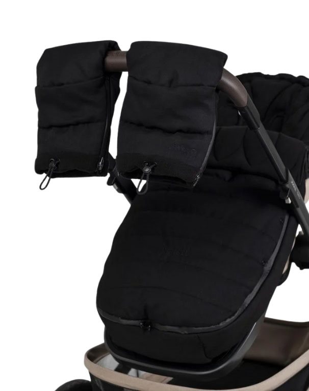 Najell handmuff med dragkedja, matte black