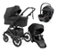 Emmaljunga Super Sonic duovagn + Britax Römer Baby-Safe Pro babyskydd