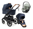 Emmaljunga Super Sonic duovagn + Britax Römer Baby-Safe Pro babyskydd