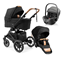 Emmaljunga Super Sonic duovagn + Britax Römer Baby-Safe Pro babyskydd