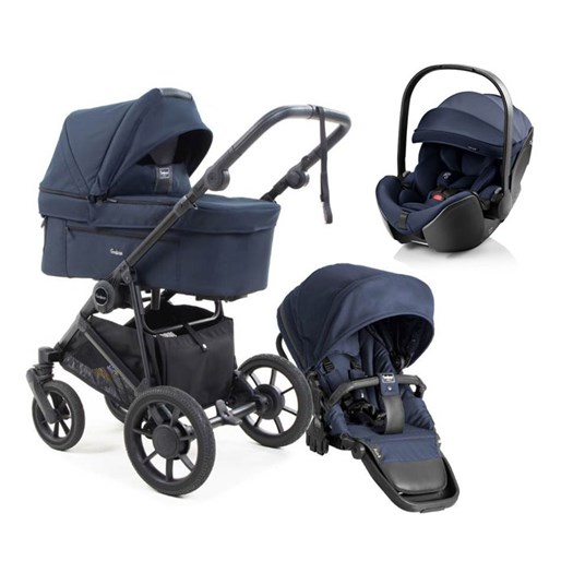 Emmaljunga Super Sonic duovagn + Britax Römer Baby-Safe Pro babyskydd