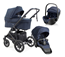 Emmaljunga Super Sonic duovagn + Britax Römer Baby-Safe Pro babyskydd