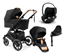 Emmaljunga Super Sonic duovagn + Cybex Cloud T babyskydd + isofixbas