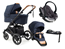 Emmaljunga Super Sonic duovagn + BeSafe iZi Go Modular X2 babyskydd + isofixbas
