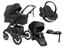 Emmaljunga Super Sonic duovagn + BeSafe iZi Go Modular X2 babyskydd + isofixbas