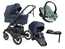 Emmaljunga Super Sonic duovagn + BeSafe iZi Go Modular X2 babyskydd + isofixbas