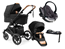 Emmaljunga Super Sonic duovagn + BeSafe iZi Go Modular X2 babyskydd + isofixbas
