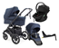 Emmaljunga Super Sonic duovagn + Thule Maple babyskydd + isofixbas