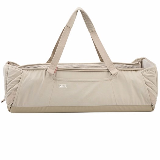 Voksi Carry Me mjuklift/babynest, seashell sand leaf