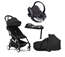 Stokke YOYO3 duovagn + BeSafe iZi Go Modular X2 babyskydd + isofixbas