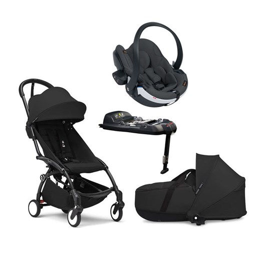 Stokke YOYO3 duovagn + BeSafe iZi Go Modular X2 babyskydd + isofixbas