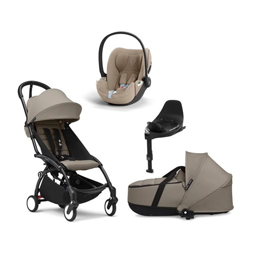 Stokke YOYO3 duovagn + Cybex Cloud T babyskydd + isofixbas