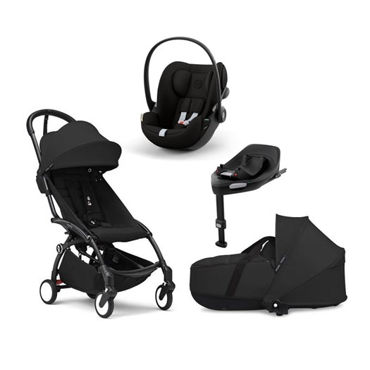Stokke YOYO3 duovagn + Cybex Cloud G babyskydd + isofixbas
