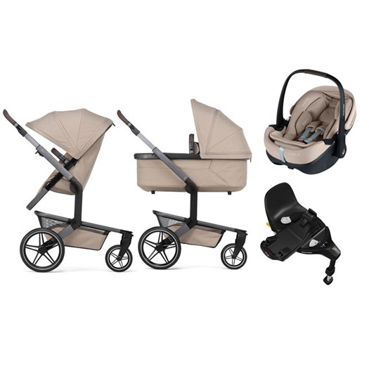 Joolz Day5 duovagn + Joolz Maxi-Cosi Pebble 360 Pro 2 matchande babyskydd + isofixbas