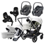 Emmaljunga Double Sento tvillingvagn 2026 + Maxi-Cosi Pebble 360 babyskydd + bas