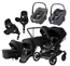 Emmaljunga Double Sento tvillingvagn 2026 + Maxi-Cosi Pebble 360 babyskydd + bas