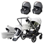 Emmaljunga Double Sento tvillingvagn Flat+ 2026 + Maxi-Cosi Pebble 360 Pro 2 babyskydd