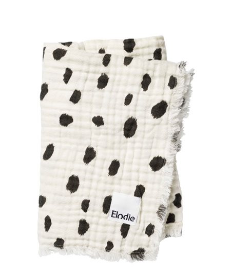 Elodie Details mjuk bomullsfilt, dalmatian dots grande