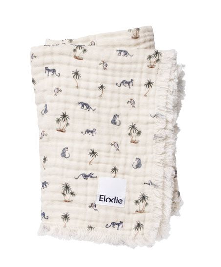 Elodie Details mjuk bomullsfilt, garden leos resort