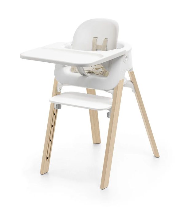 Stokke Steps matstolspaket, white/natural