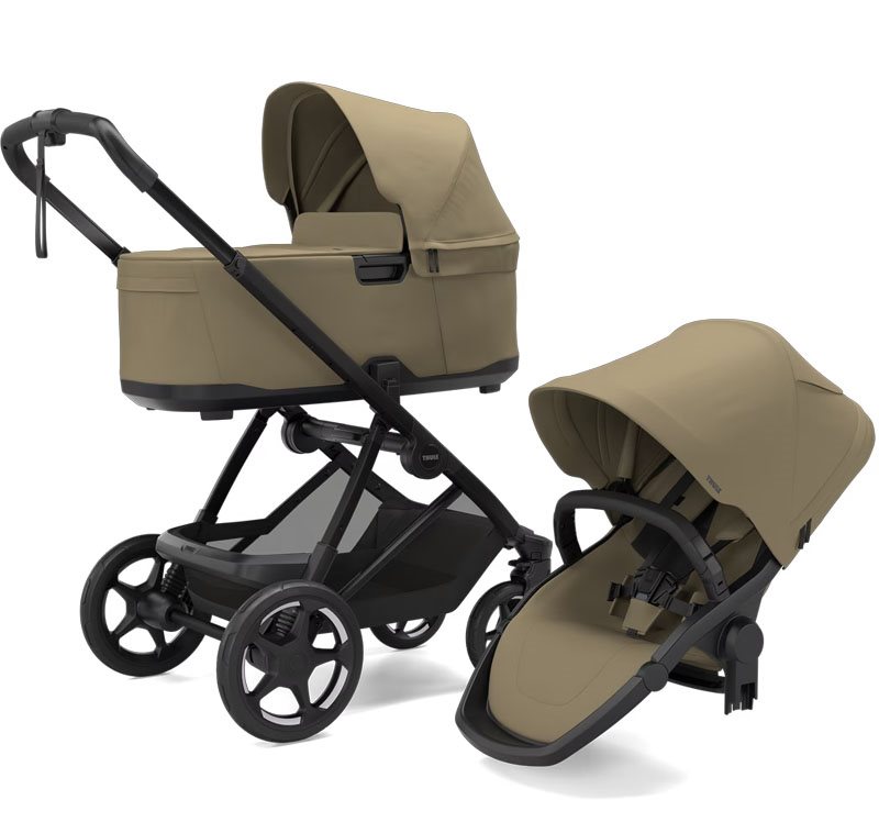 Thule Charm 2-in-1 duovagn, faded khaki