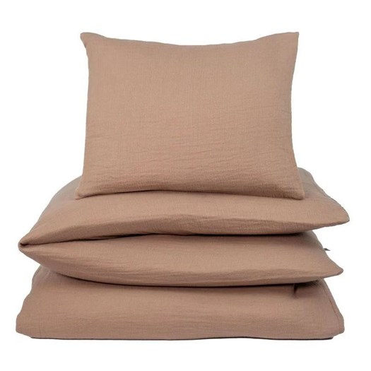 NG Baby påslakanset muslin brown, vagn/vagga