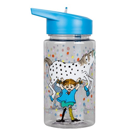 Rätt Start vattenflaska i plast, Pippi födelsedag blå