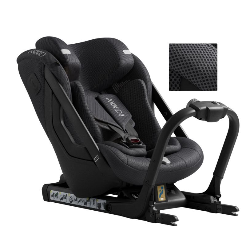 Axkid One 3 bakåtvänd isofixstol, arctic grey mesh
